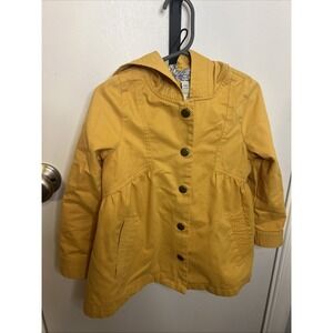 Rachel Zoe Yellow Toddler Jacket 3T 100% Cotton Button Front